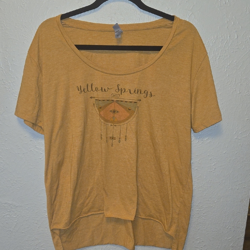 Next Level Apparel Mustard Graphic Women's Tee